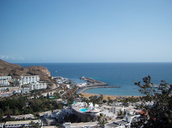 Panoramic view over Puerto Rico harbor