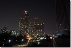 Incheon by night - seen from Central Park