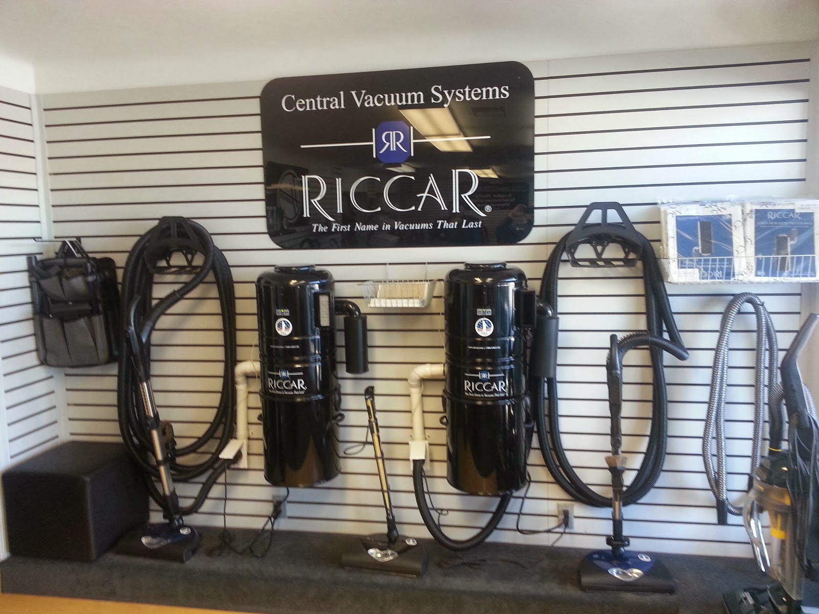 The Traveling Tacony Rep Riccar Central Vacuum Display
