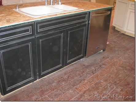 Black Kitchen Island