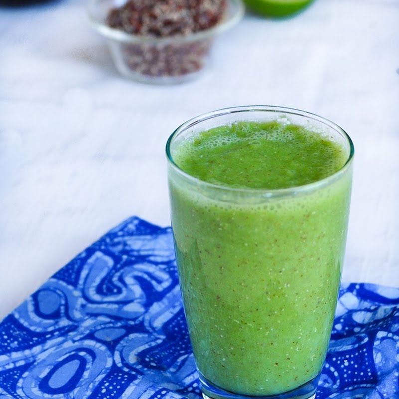 Red Quinoa Kale and Avocado smoothie