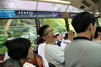 John excited about the Tram ride
