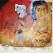 Orpheus und Euridike, 2009. �l/Cotton, 100 x 100 cm.
