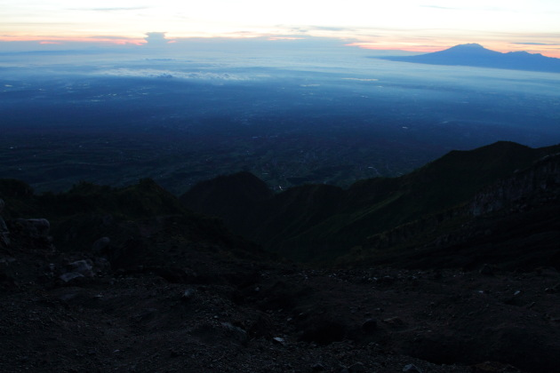 Some of the small perks of climbing the steep Mount Merapi