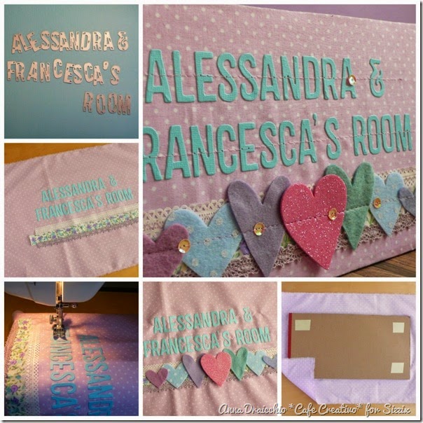 sizzix big shot - tutorial - door hanger-canvas-decor-girl-room - targa-fuoriporta-bambini-cameretta by Anna Drai - cafecreativo sizzix big shot - tutorial - door hanger-canvas-decor-girl-room - targa-fuoriporta-bambini-cameretta by Anna Drai - cafecreativo