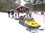Francesca!  I cannot believe that we are finally sitting on a very spiffy Ski-Doo!
