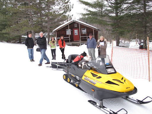 Francesca!  I cannot believe that we are finally sitting on a very spiffy Ski-Doo!
