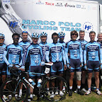 The Marco Polo Cycling Team in Europe with riders from China, Australia, New Zealand, Netherlands, Belgium, Czech Republic, Malaysia, Ethiopia and Eritrea. (photo: Remko Kramer)
