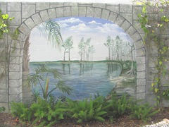 Florida Marriott Cypress Harbour outside wall mural5