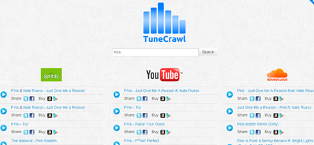 tunecrawl-motor de cautare muzica
