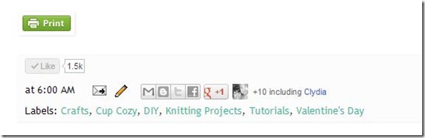 Print Friendly Button in Blogger Post from Setting for Four
