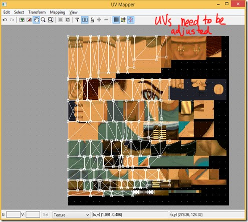 The UVs don't fit the image correctly The UVs don't fit the image correctly