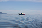 The 'Trollfjord' leaves Trondheim