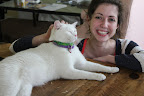 Bing purrs loudly as he poses with doting adoptive mom, Molly.  Molly was adopted via AdoptaPet.com from the Sante D'Or Foundation!
