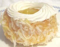 lemon sponge birds nests closeup cake2