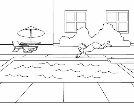 Summery Printable Coloring Page Summery Printable Coloring Page