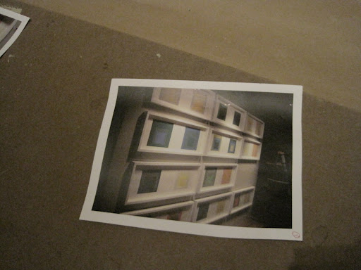 I had remembered to take a photo of the prints prior to the re-framing so I knew the exact placement that I liked.