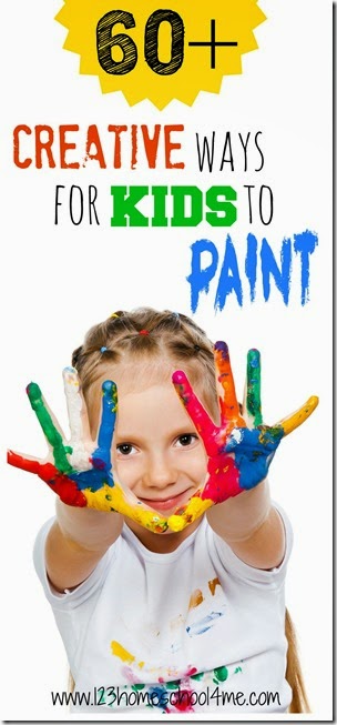 60+ Creative Ways for Kids to Paint - so many really creative, unique kids activities involving paint! Perfect for PreK-6th grade. 60+ Creative Ways for Kids to Paint - so many really creative, unique kids activities involving paint! Perfect for PreK-6th grade.