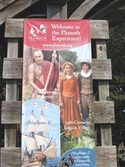 Plimoth Plant entrance sign 8.31.12