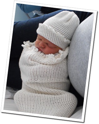 in his cocoon