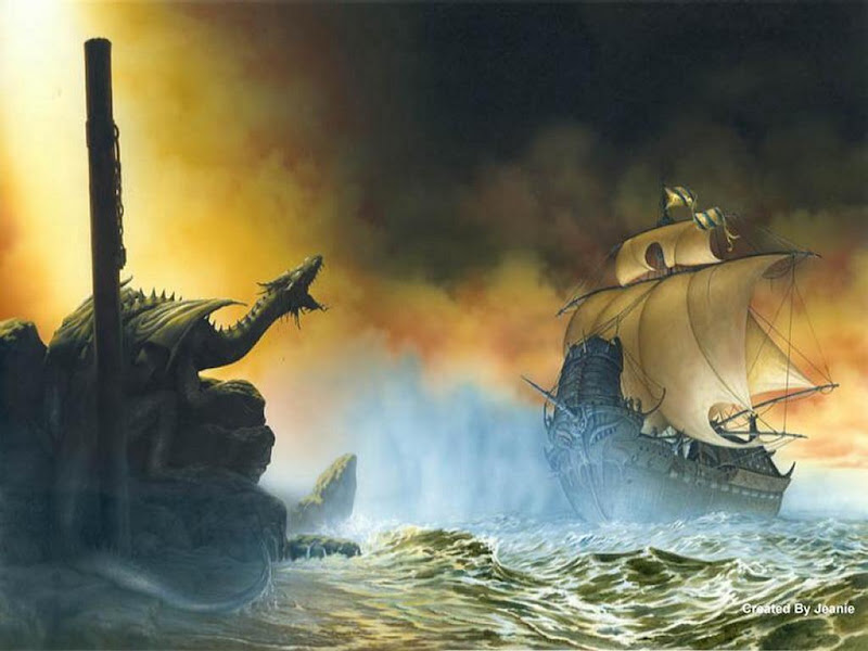 Drangon And Ship, Dragons