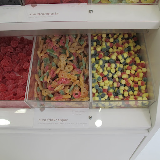 Stefan and Florencia have kept all of the Swedish names on the candies (with some handy translations below).