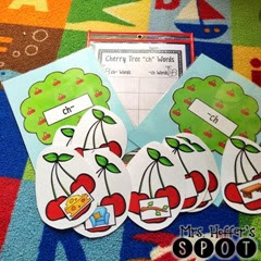 The next one is Cherry Tree “ch” words. The students have to decide if the cherry word has a beginning or ending “ch” sound.