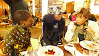 Guests - Thelma Golden, Tren'ness Woods-Black, and Vy Higginsen chatting during a break. Guests - Thelma Golden, Tren'ness Woods-Black, and Vy Higginsen chatting during a break.