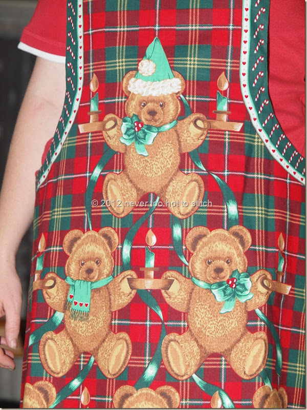 2012 Christmas apron