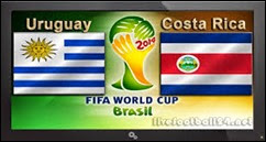 Uruguay vs Costa Rica, Copa Mundial 2014