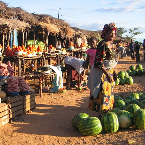 Markets are a good place for small-scale food growers to sell their fruit and vegetables.