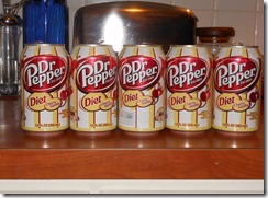 dr pepper cans