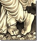 Krishna's lotus feet Krishna's lotus feet