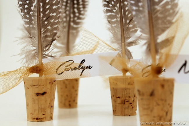 Cork & Feather Place Cards - homework  (6)