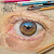 Hyper Realistic Eyes Drawn Using Colored Pencils