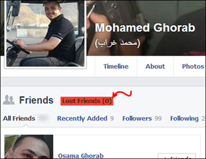Facebook Lost Friends