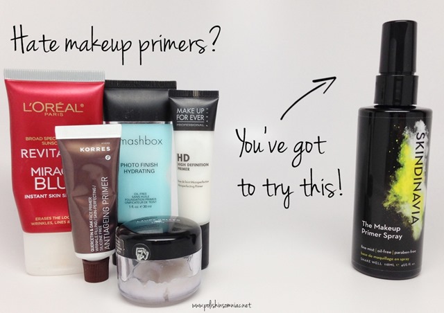 Hate Primers - Try The Makeup Primer Spray by Skindinavia