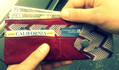 Upcycled Tie Wallet