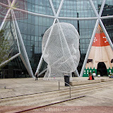 Museu (pessoal da Radioterapia, esta escultura  lembra algo?) - Calgary -  Alberta, Canadá