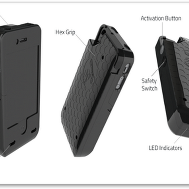Cell Phone Case That Performs as A Stun Gun and Power Accessory–Yellow Jacket