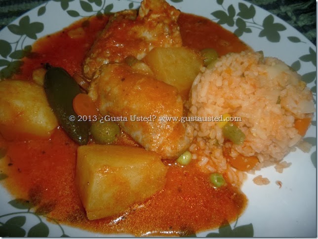 Pollo entomatado Pollo entomatado