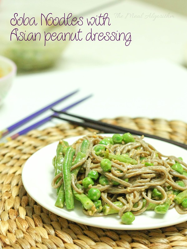 Soba Noodles with Asian peanut dressing