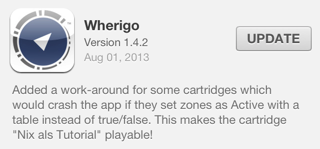 Wherigo verion 1.4.2