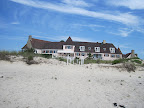 The house we rented. And the sand we hiked through. A much different walk than we city folk are used to!