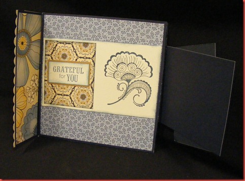 Pemberley 6x6 card inside front flap