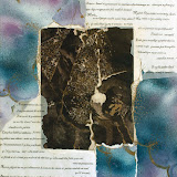 Le collage "Ce n'est qu'un pas entre le passé et l'aujourd'hui" 2005, 500x700mm