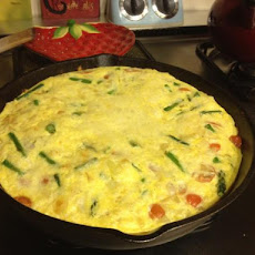 Low Fat Asparagus Frittata (With Egg Beaters)