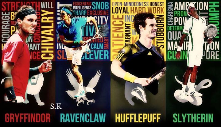 BIG 4 as the students of Hogwarts | Talk Tennis