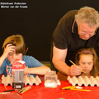 Boekids in de Bibliotheek Rotterdam 21 mei 2011 Workshop Eggcubism, Enno de Kroon.