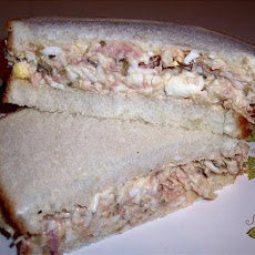 Ham, Pickle & Egg Salad Sandwich